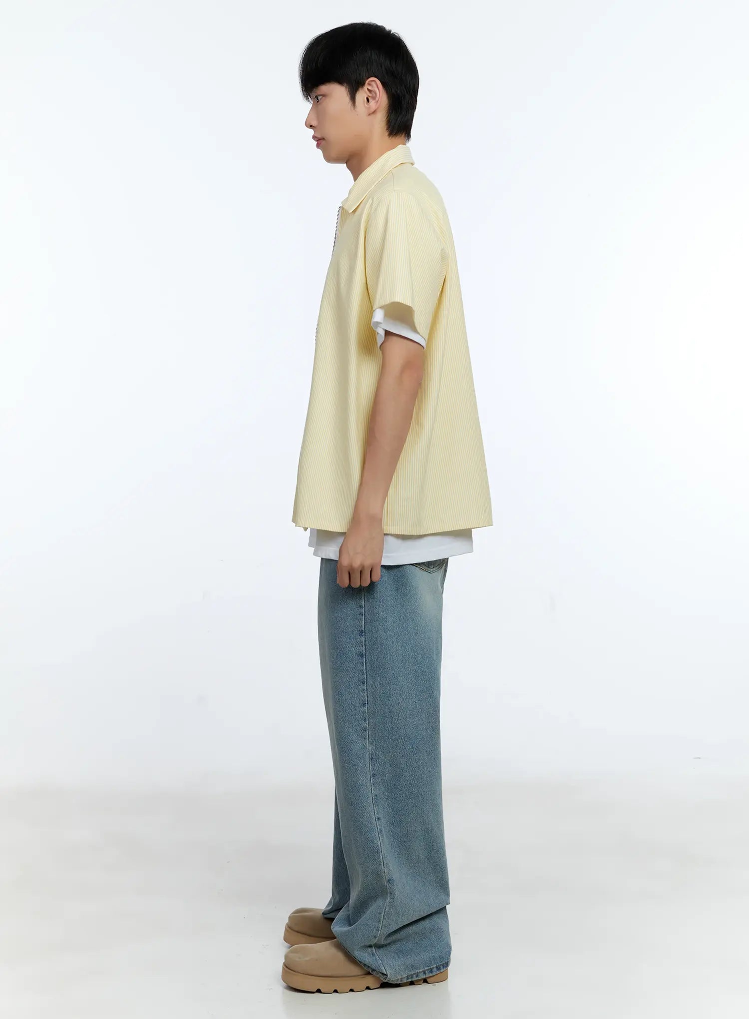 Men's Wide Leg Denim Jeans IG519