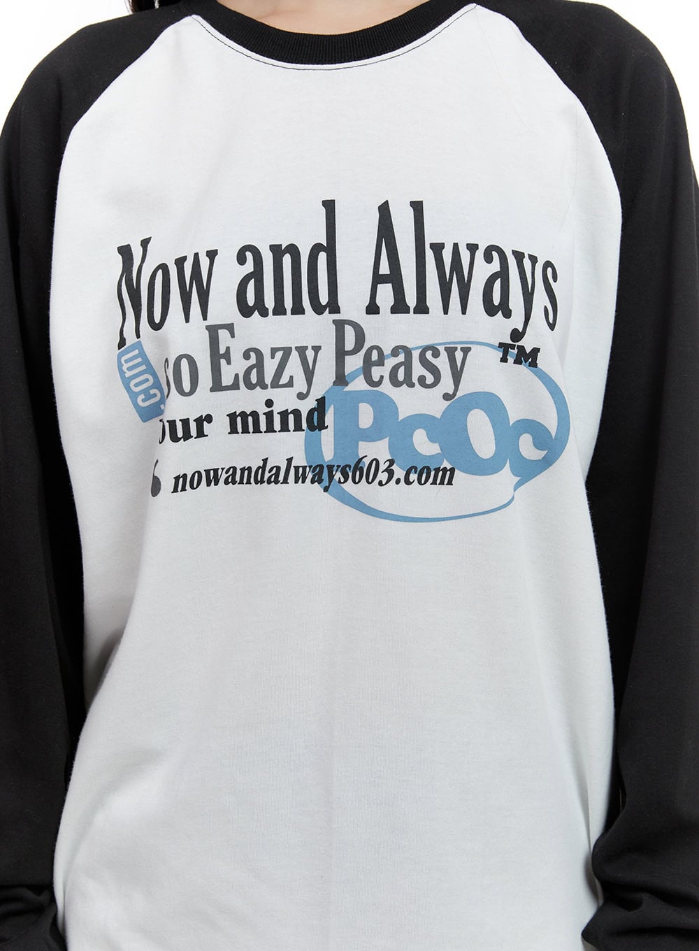 Baggy Lettering Raglan Long Sleeve CS406
