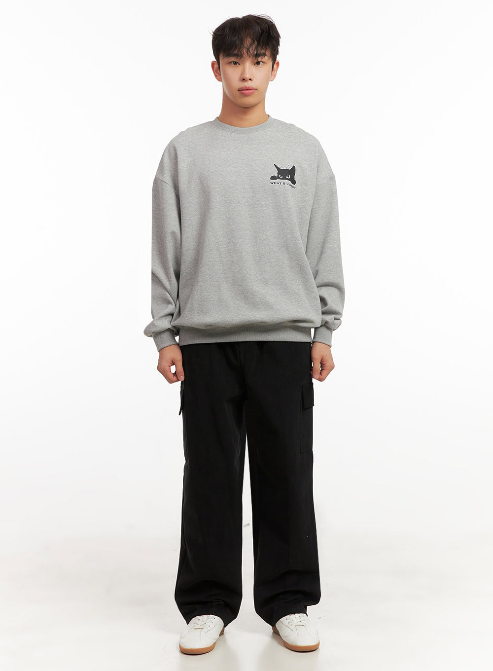 Men's Long-Sleeve Oversized Sweatshirt ID427