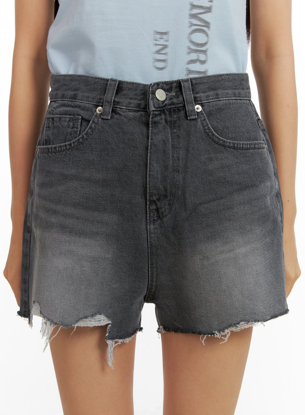 Washed Denim Shorts CU414