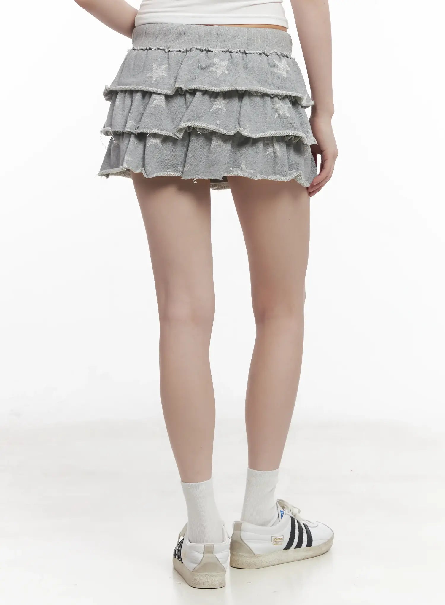 Tiered Ruffle Mini Skirt CU518