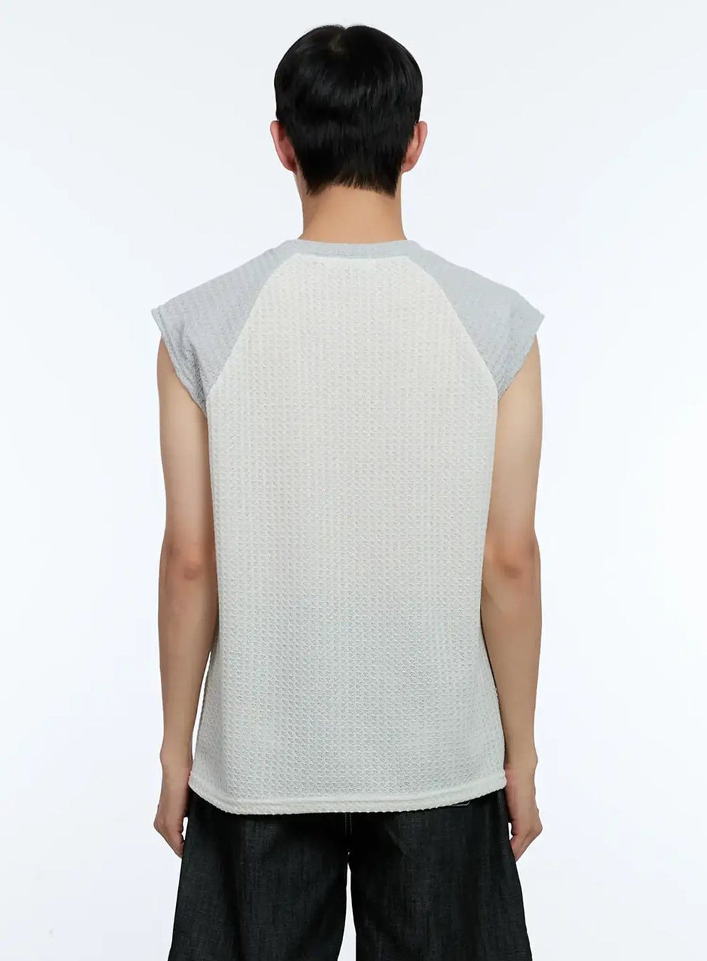 Men's Waffle Knit Sleeveless Tee IL517