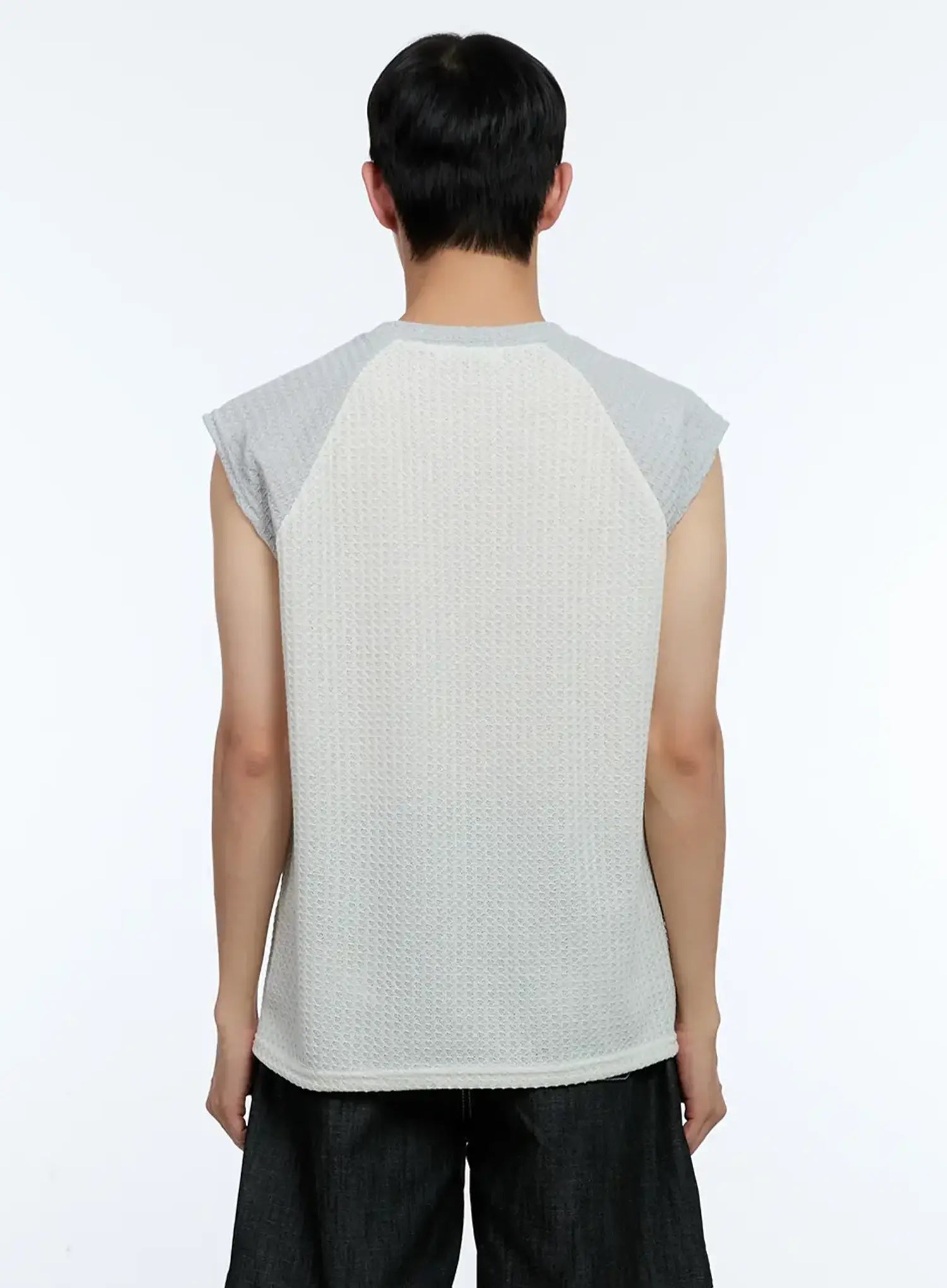Men's Waffle Knit Sleeveless Tee IL517