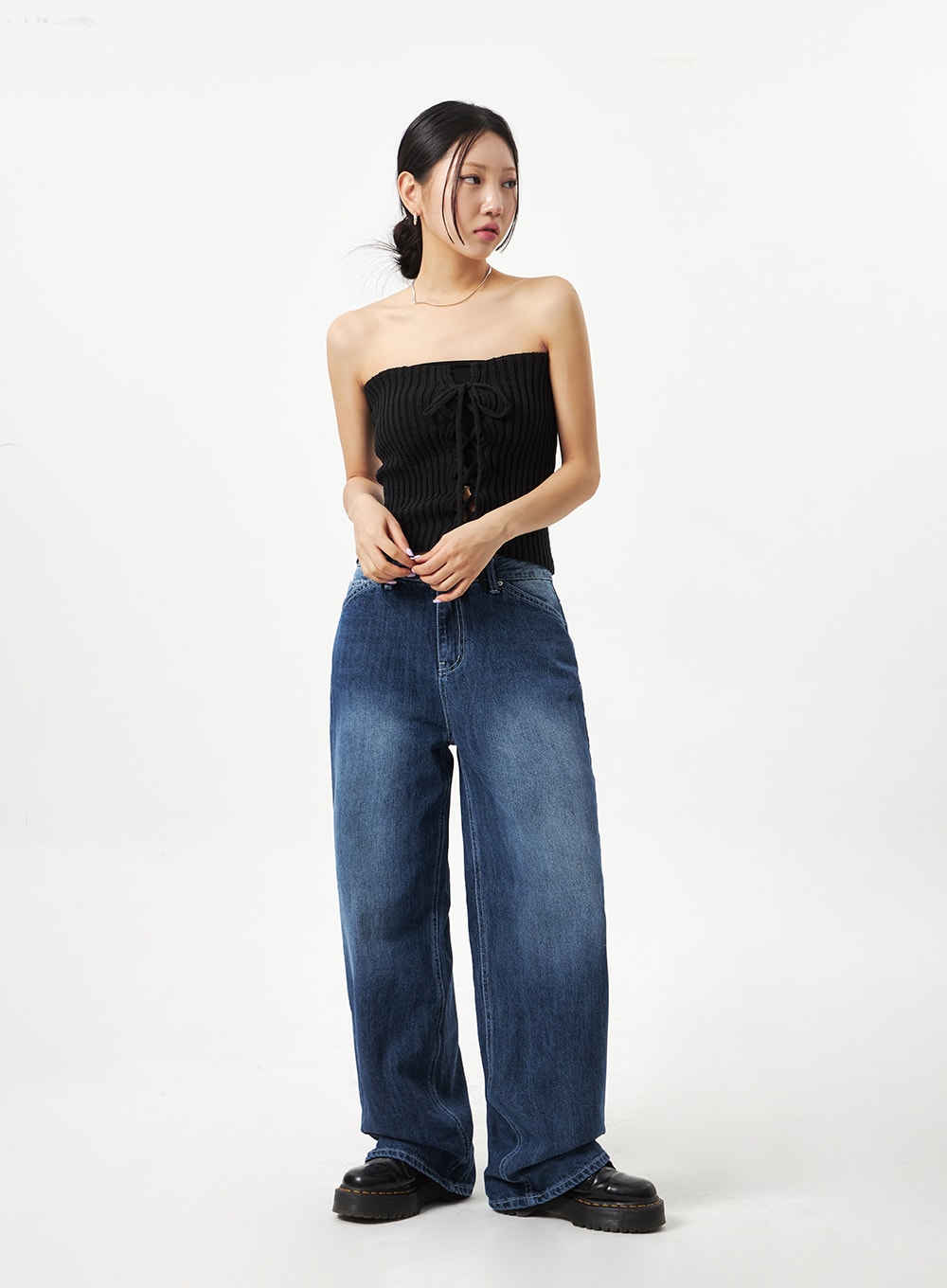 Dark Blue Baggy Pants CA321