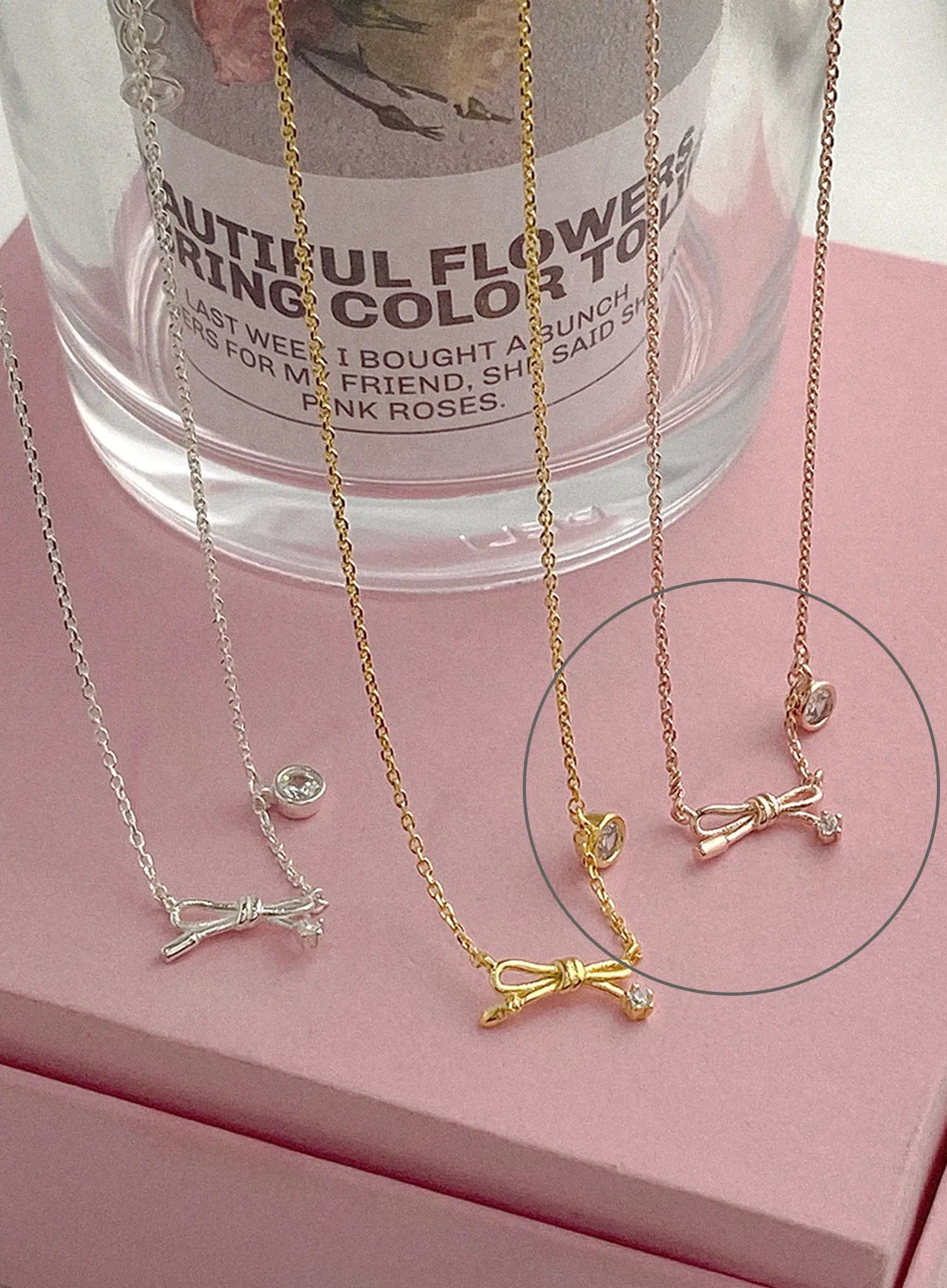 Tokarczuk Ribbon Cubic Necklace IU506