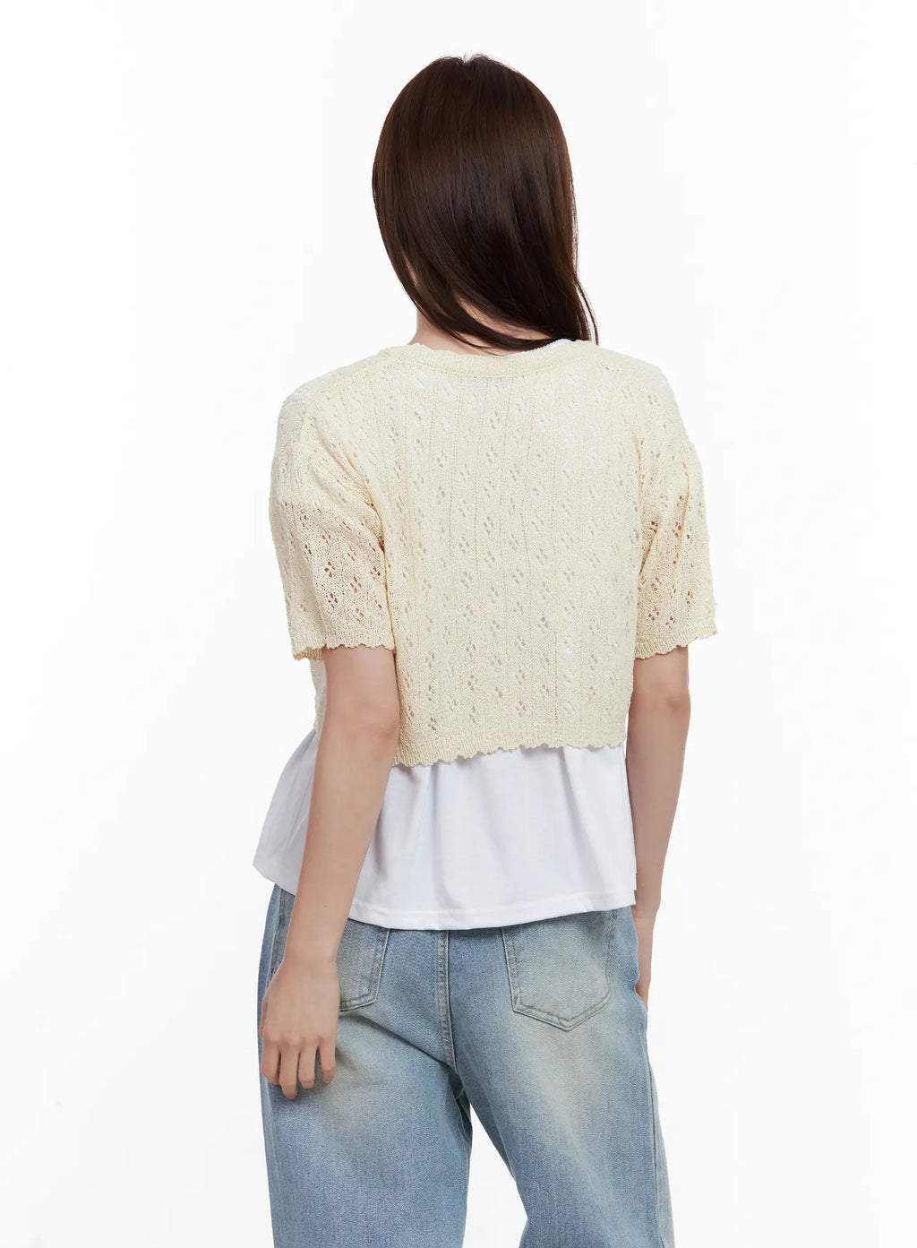 Short-Sleeve Knit Bolero CL502