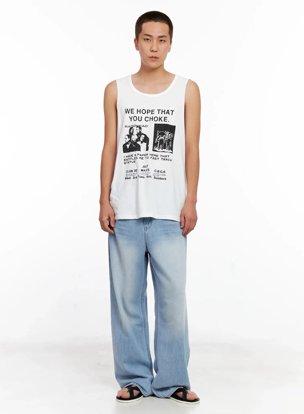 Men's Twist Strap Lightweight Sandals IG508