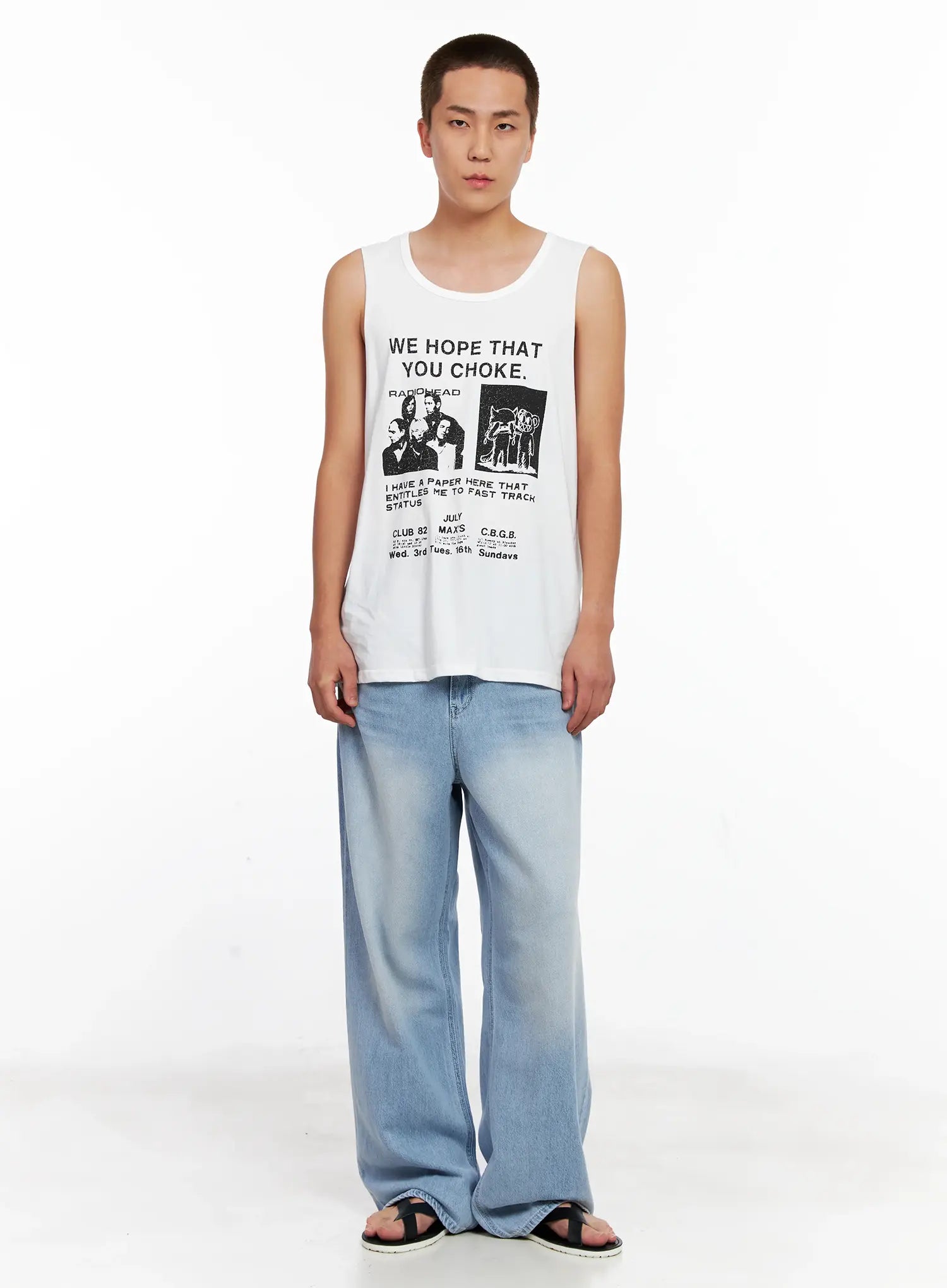 Men's Twist Strap Lightweight Sandals IG508