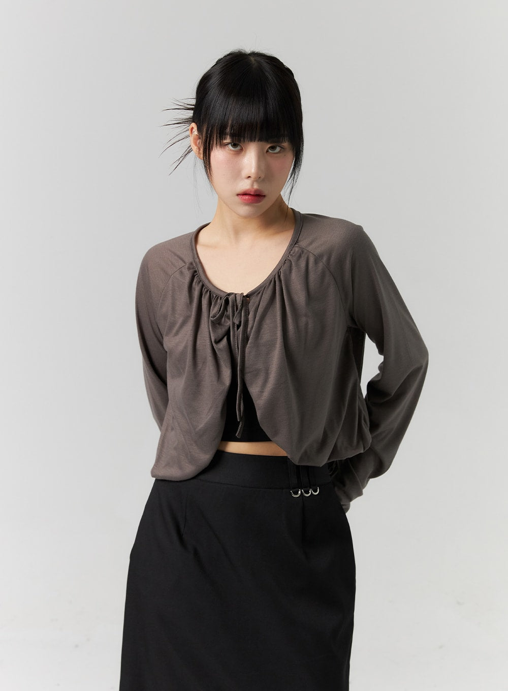 Ribbon Tie Bolero Cardigan CS318