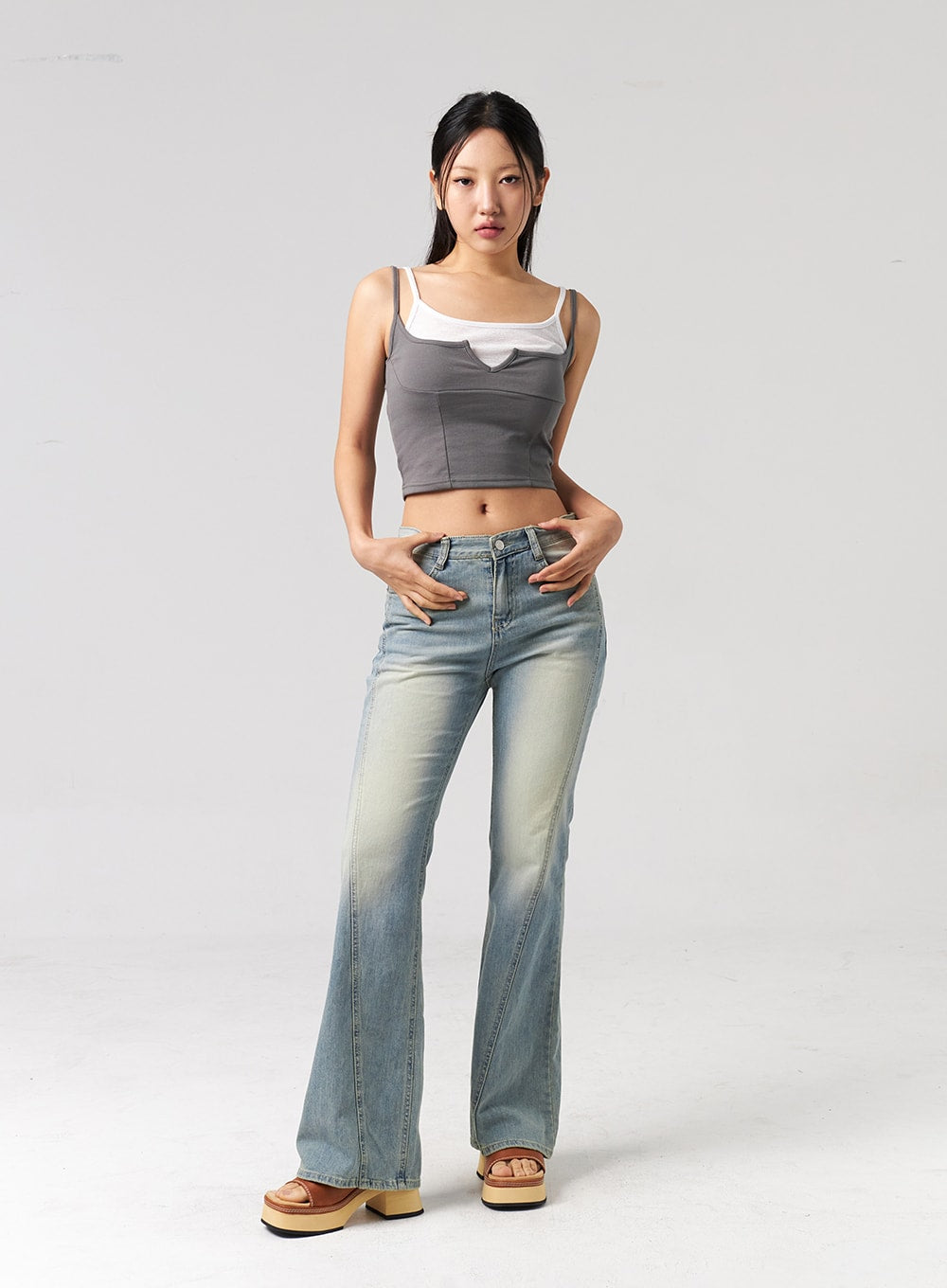 Cropped Layered Top CL311