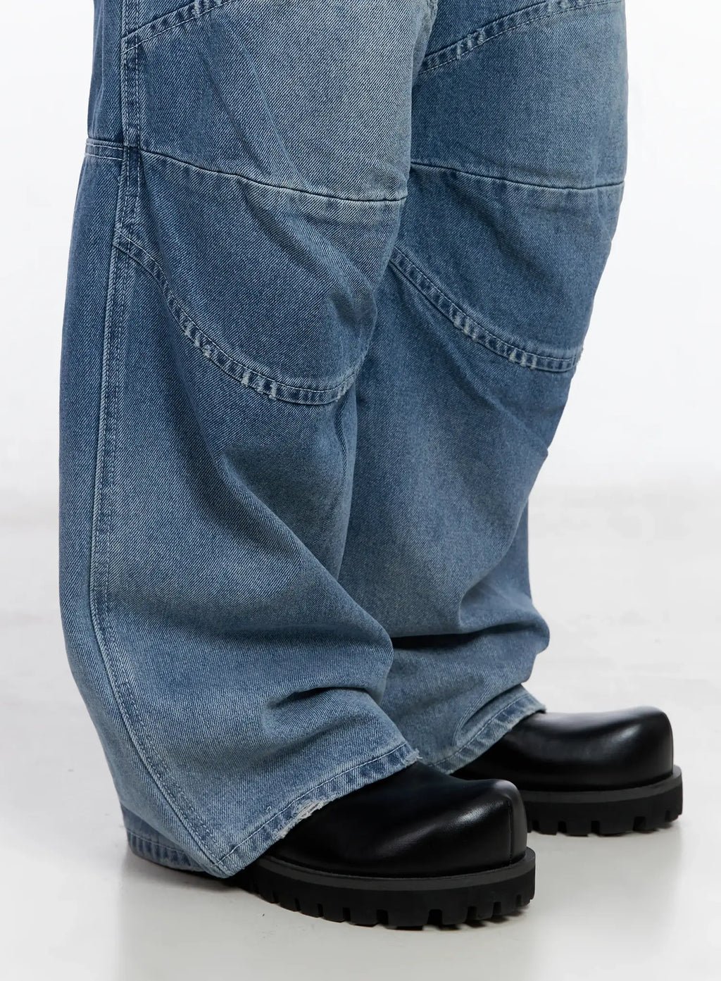 Men's Wide-Leg Biker Jeans IS510