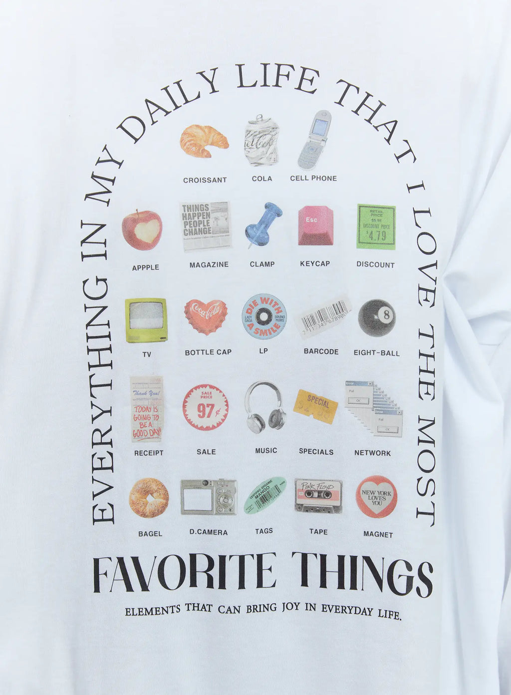 Oversized Graphic Print Long Sleeve Tee CG513