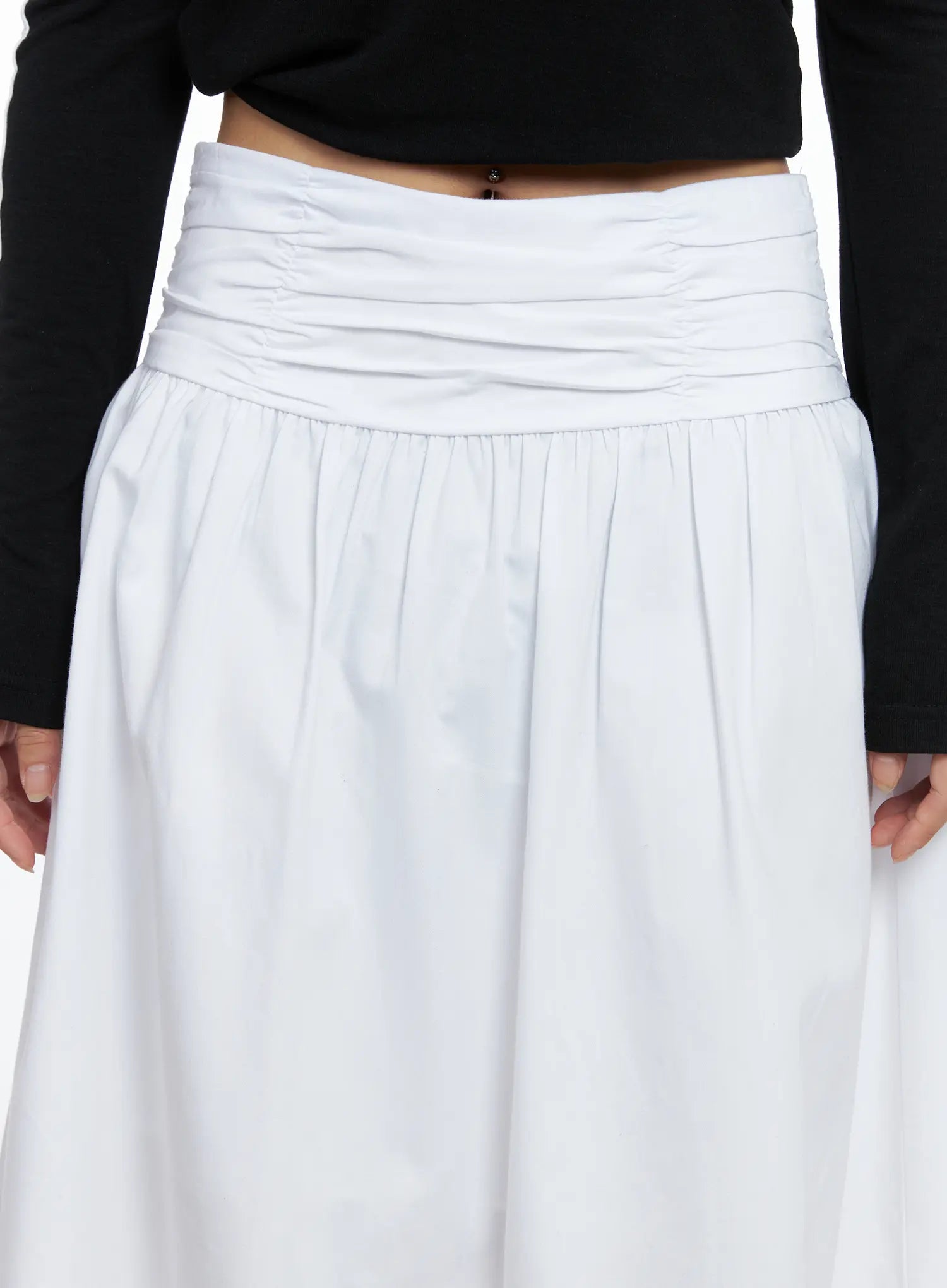 Elegant Flare Long Skirt CS504