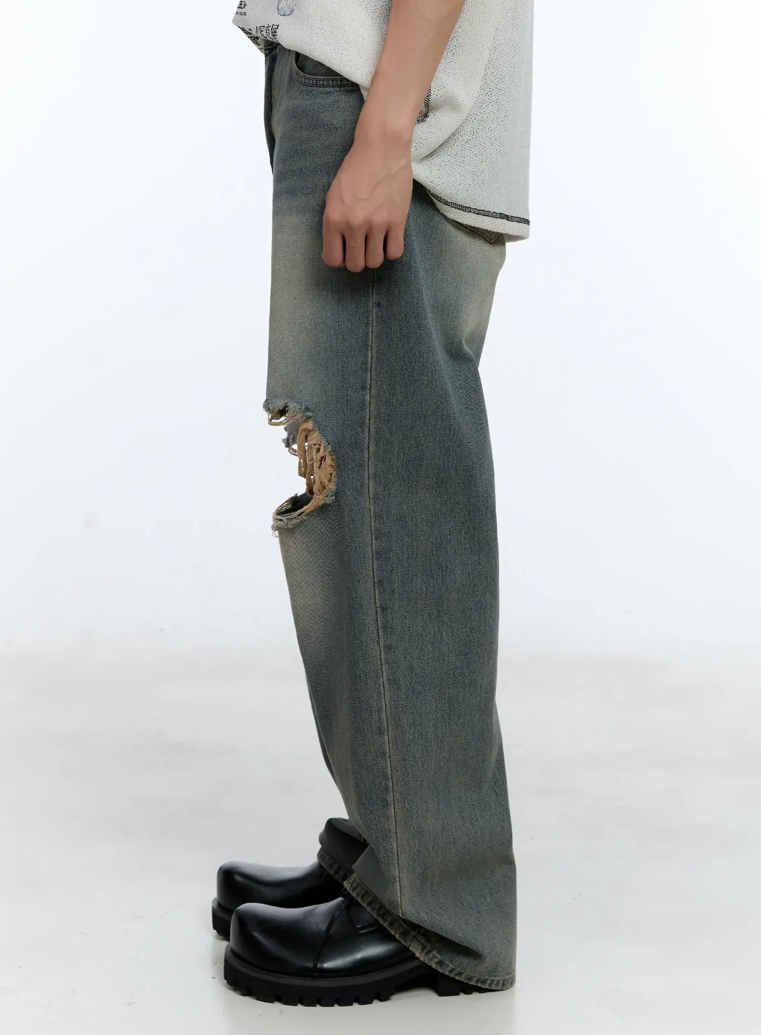 Men's Retro Ripped Jeans IL517