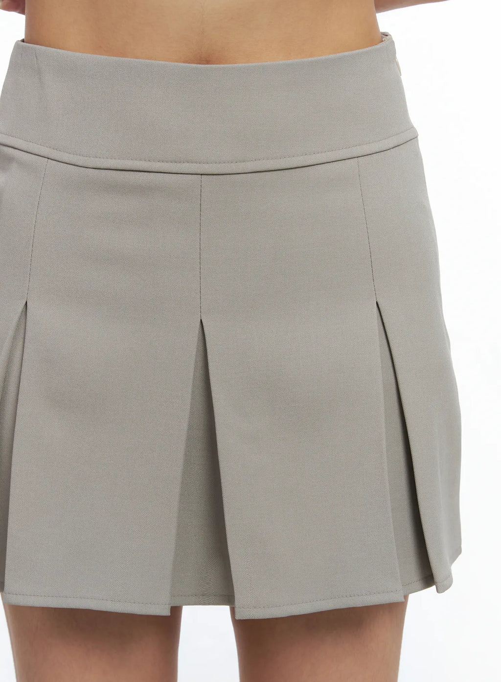 Pleated Mini A-Line Skirt CS504