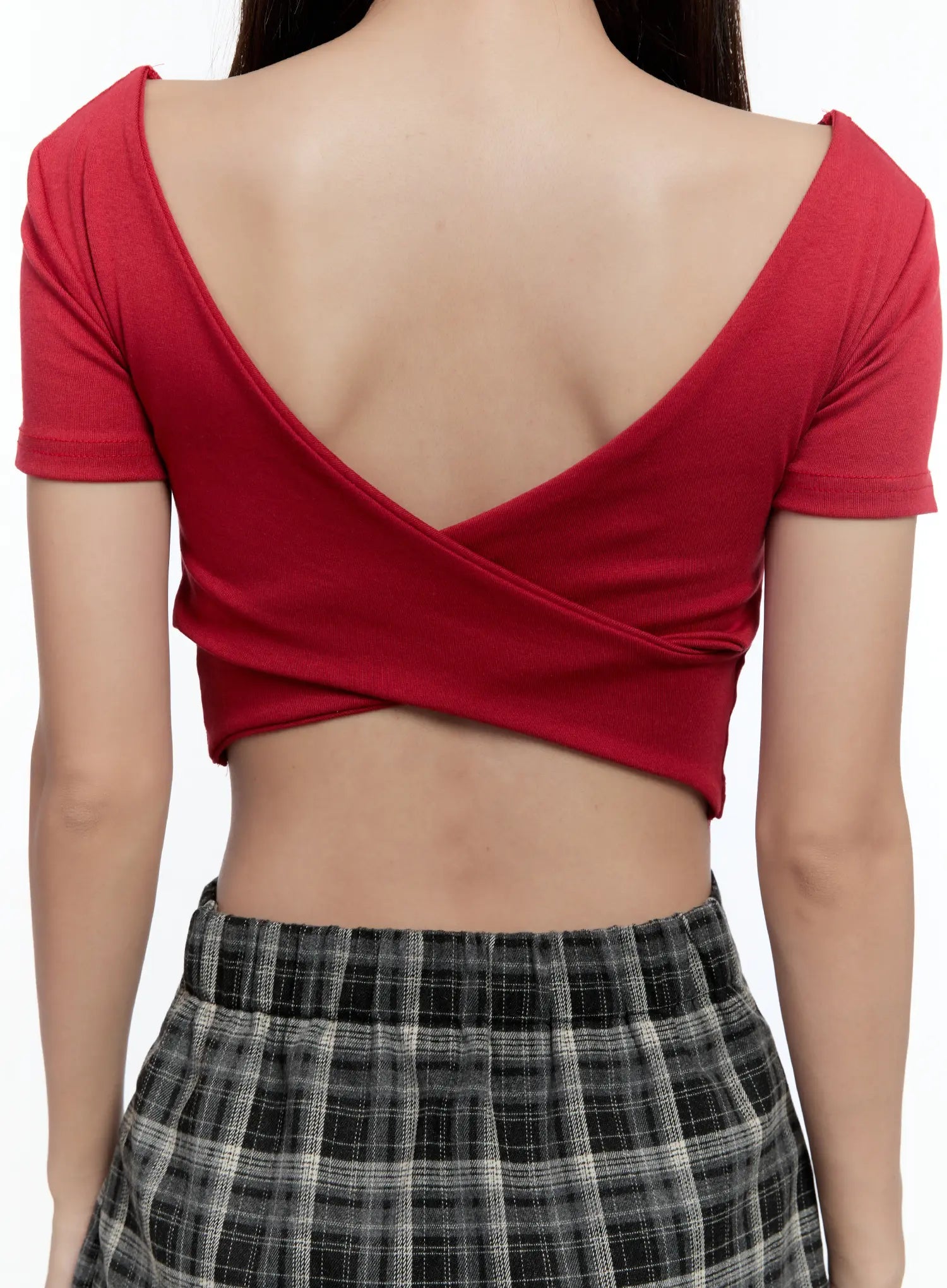 Back Twist Crop Top CS518