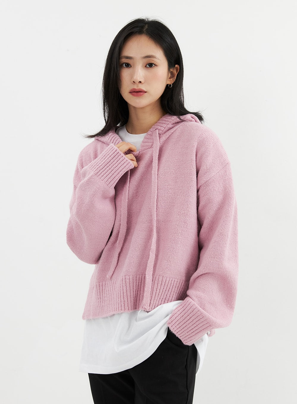 Hooded Knit Sweater OO305
