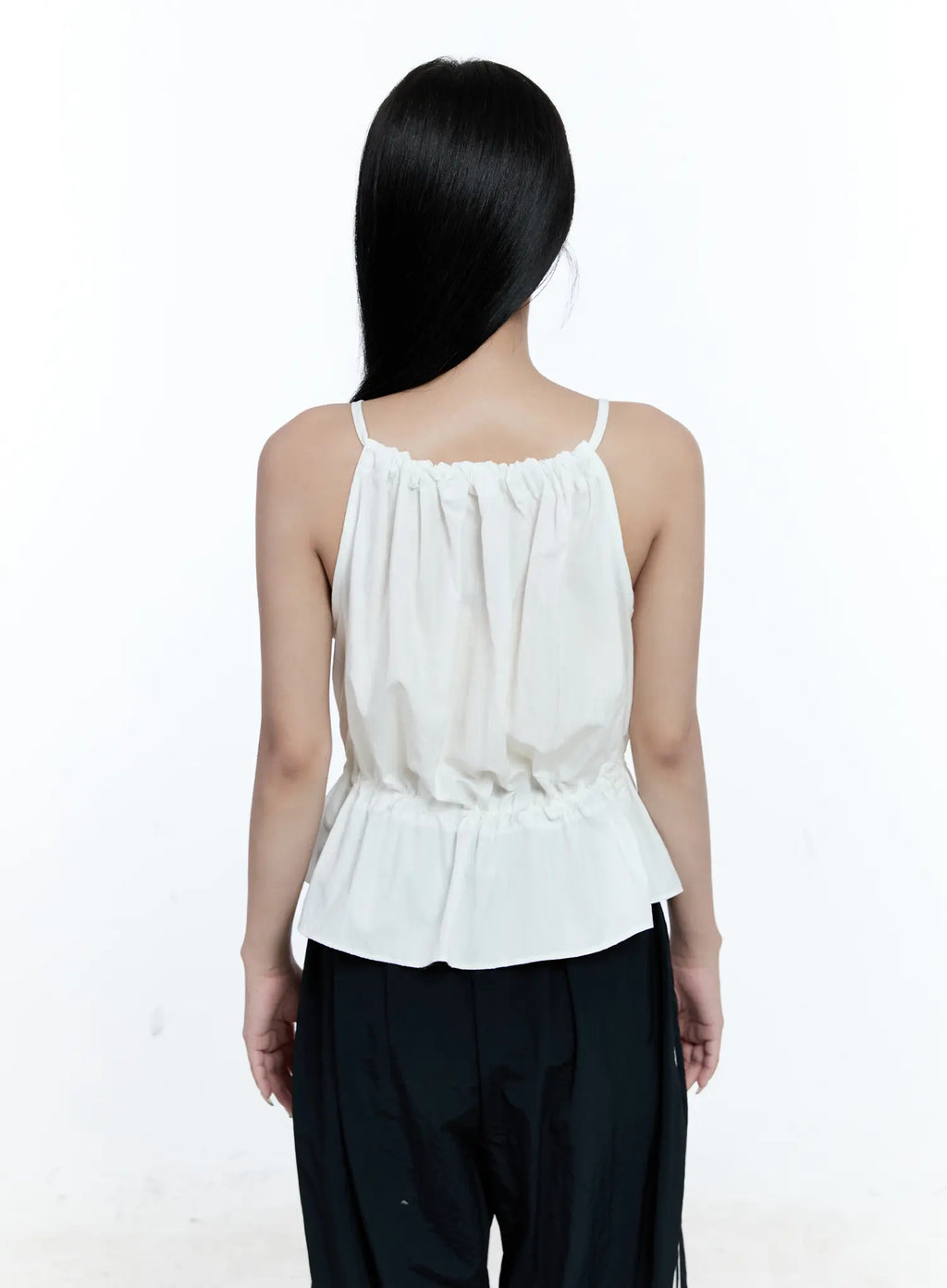 Pintuck String Halter Top CG512