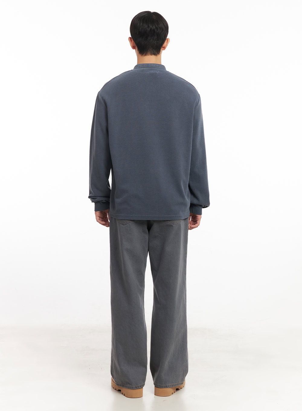 Men's Washed Cotton Collared T-Shirt IM527