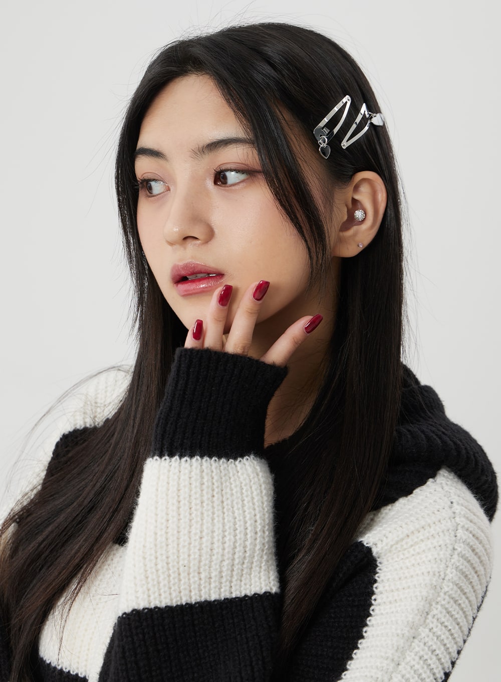 Mini Heart Hair Clip BJ316