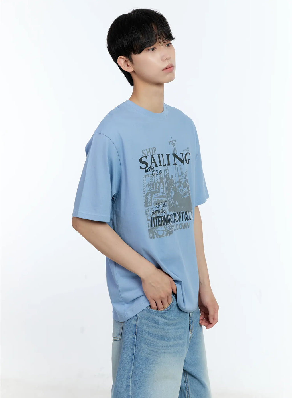 Men's Sailing Graphic T-Shirt IL529