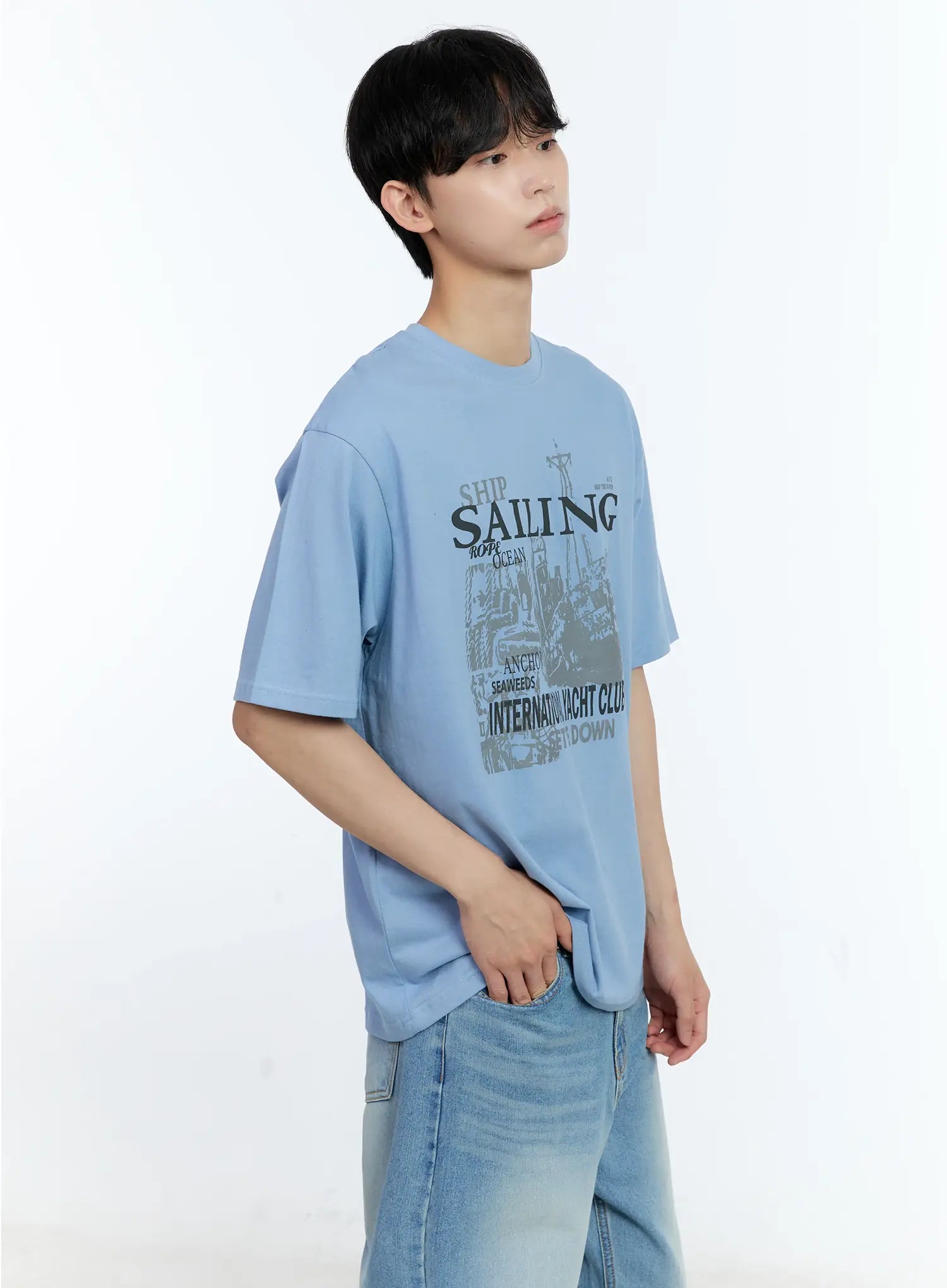 Men's Sailing Graphic T-Shirt IL529