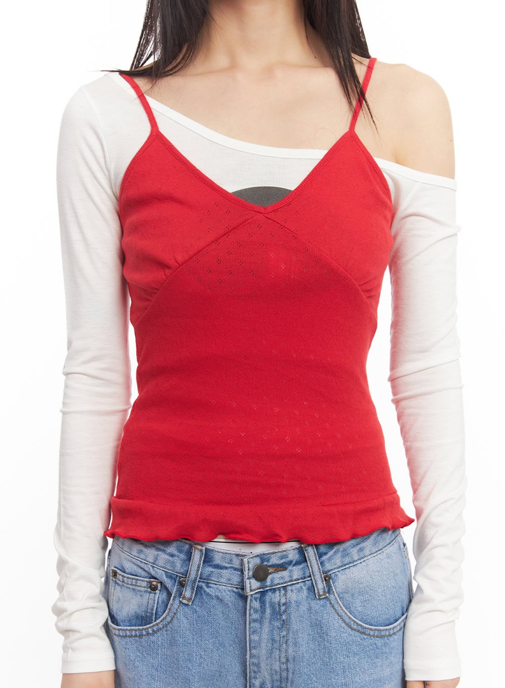 Frill-Trim Cami Top CA523