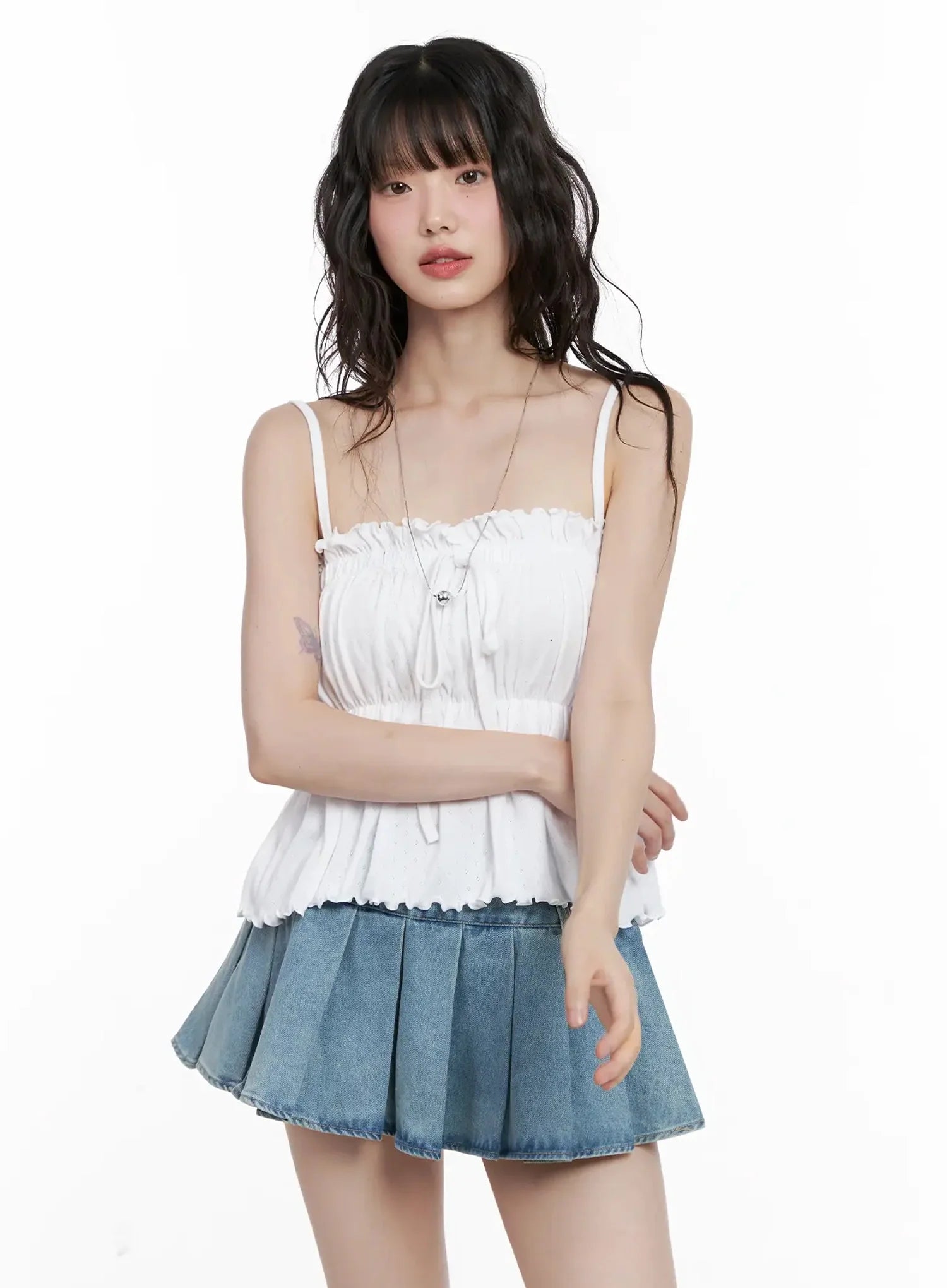Ruffle Babydoll Top IL531