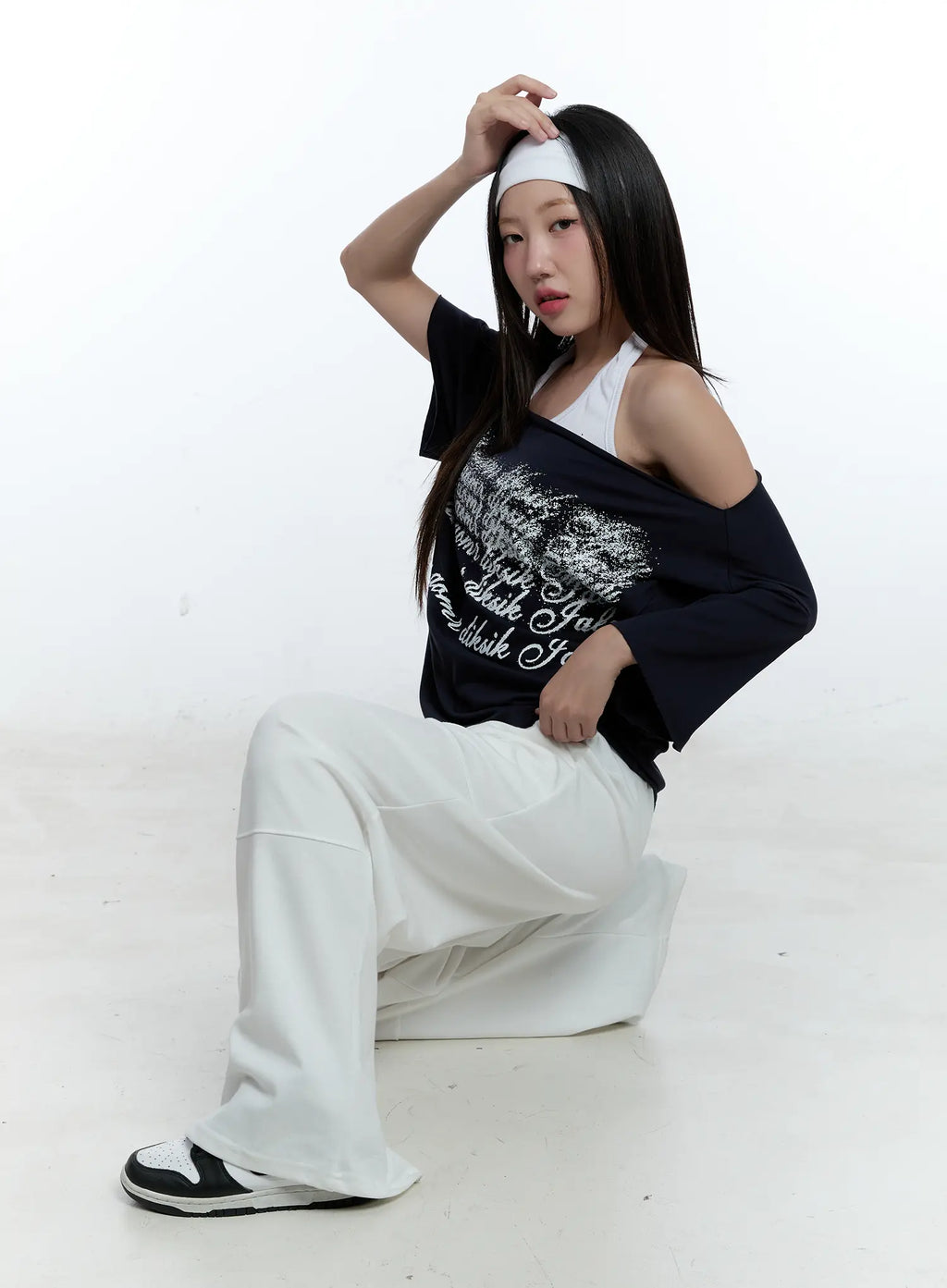 Baggy Wide-Leg Sweatpants CU526