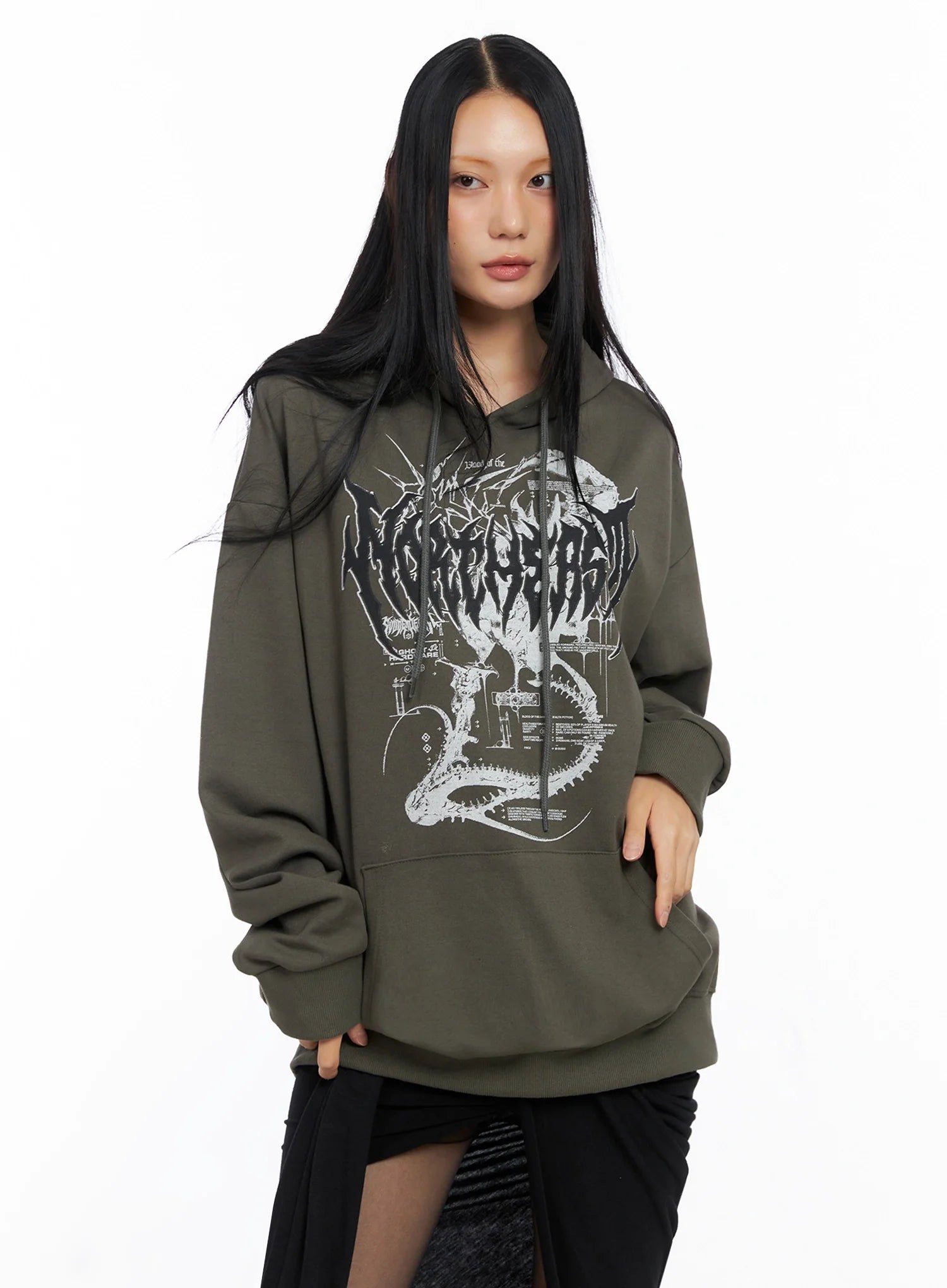 Oversized Graphic Hoodie CO516