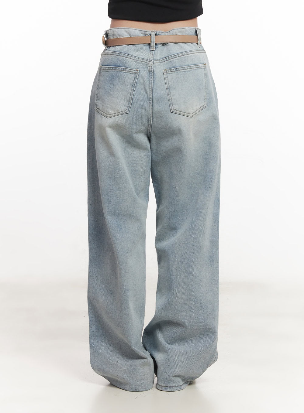 Teresa Washed Wide Leg Jeans CA510