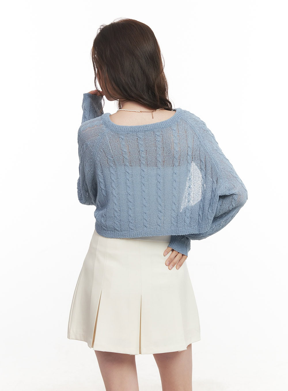 Cable Knit Bolero Cardigan CA502