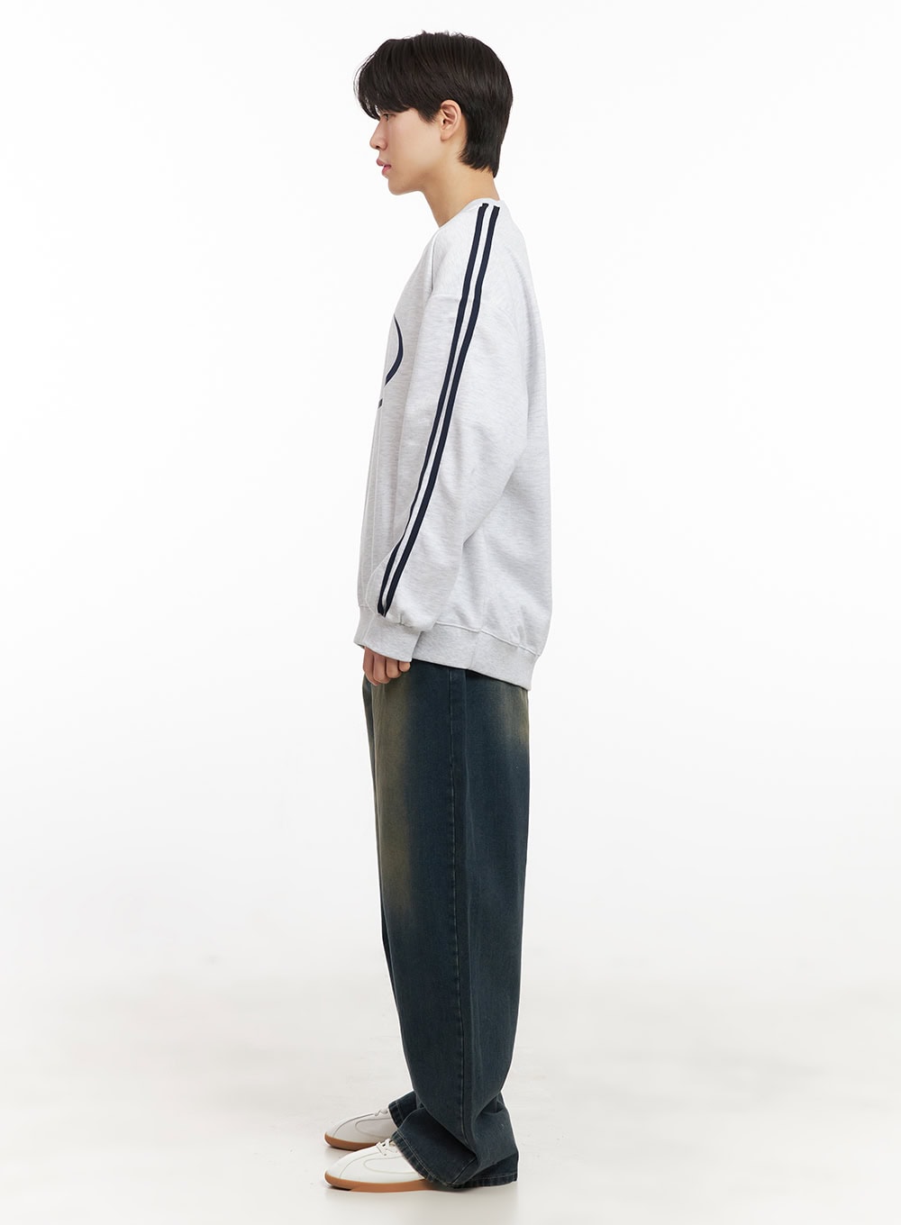 Men's Oversized Star Graphic Sweatshirt IJ517