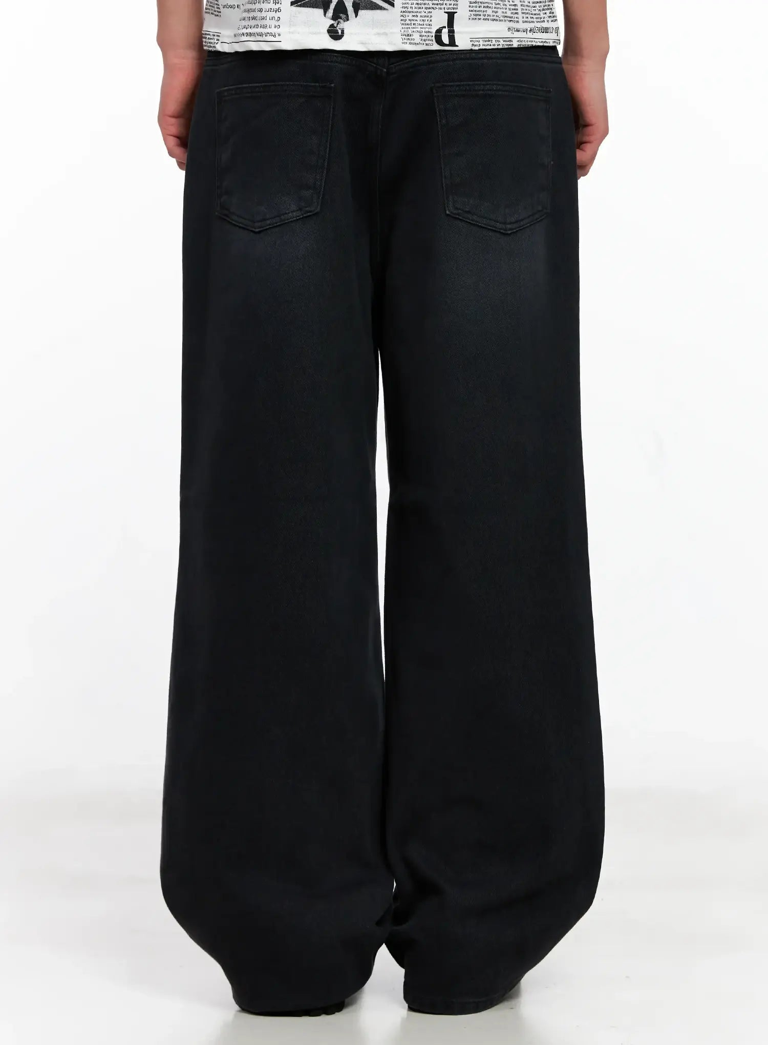 Men's Wide-Leg Denim Jeans IG511