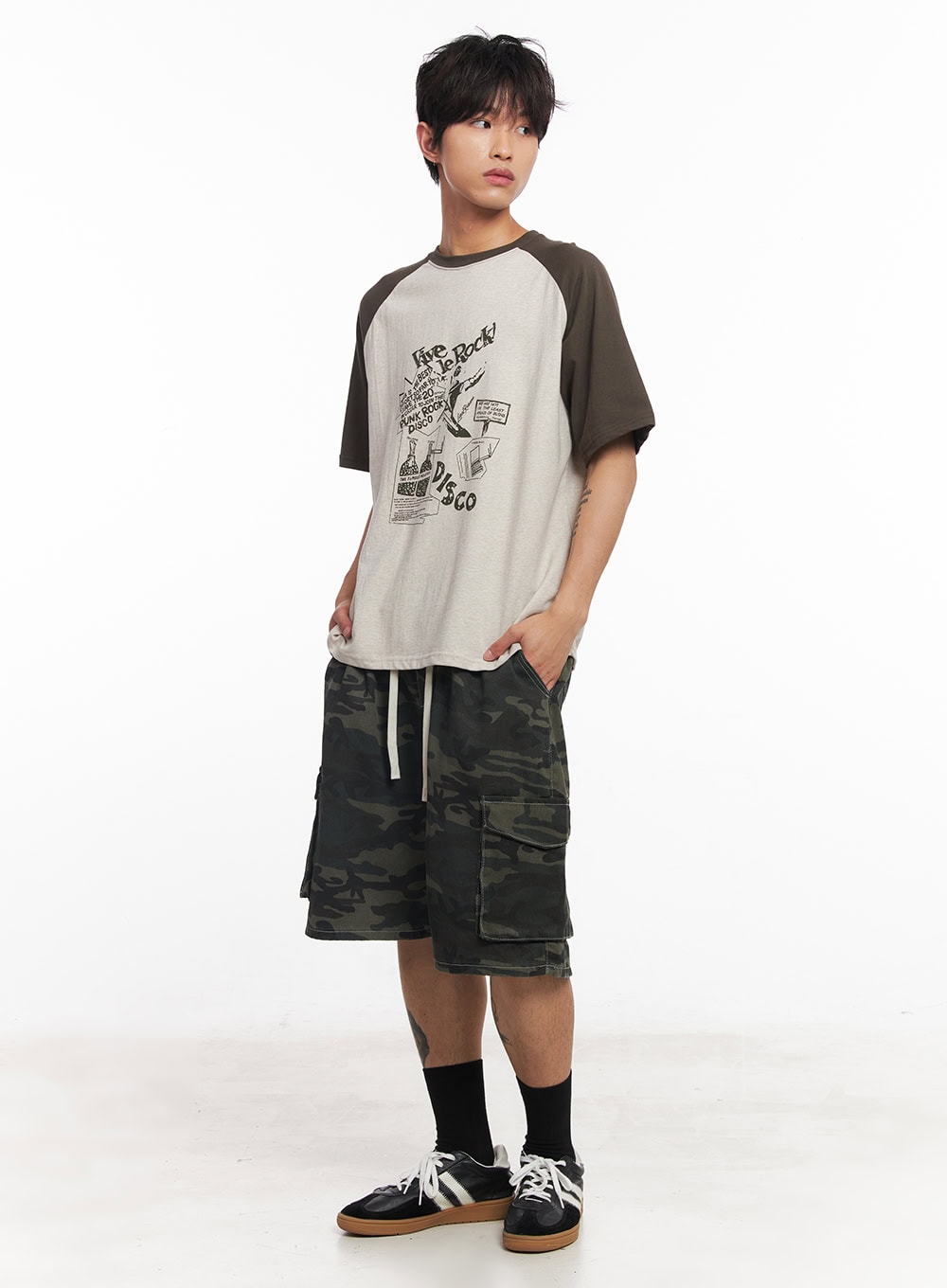 Men's Disco Graphic Raglan T-Shirt IY508