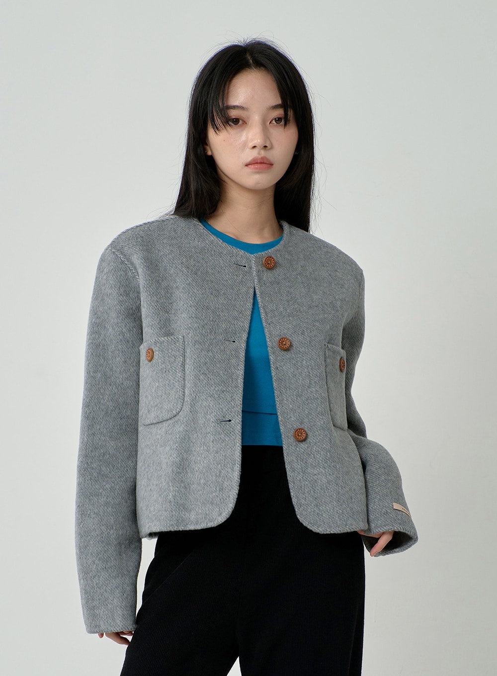 Wooden Button Jacket ON11