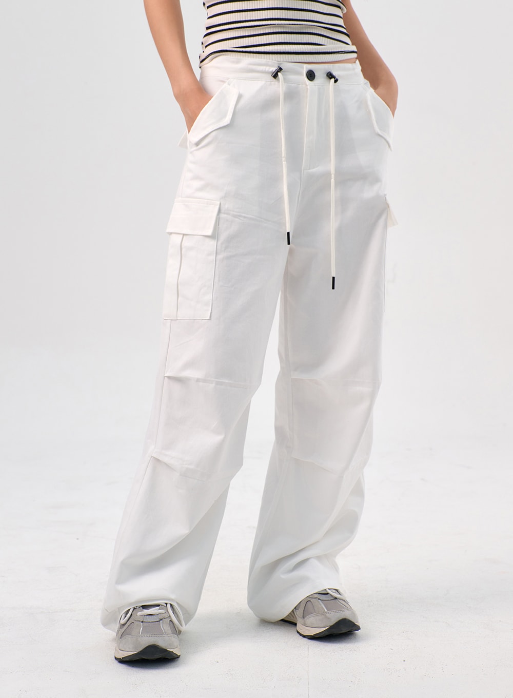Drawstring Wide Pants IL310