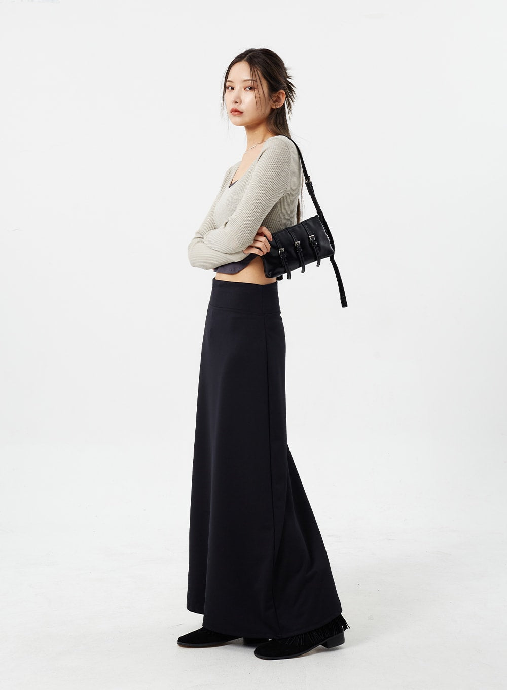 Mid-Rise Maxi Skirt CM307