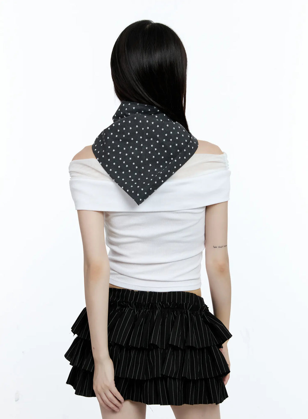 Star Print Head Scarf CG507