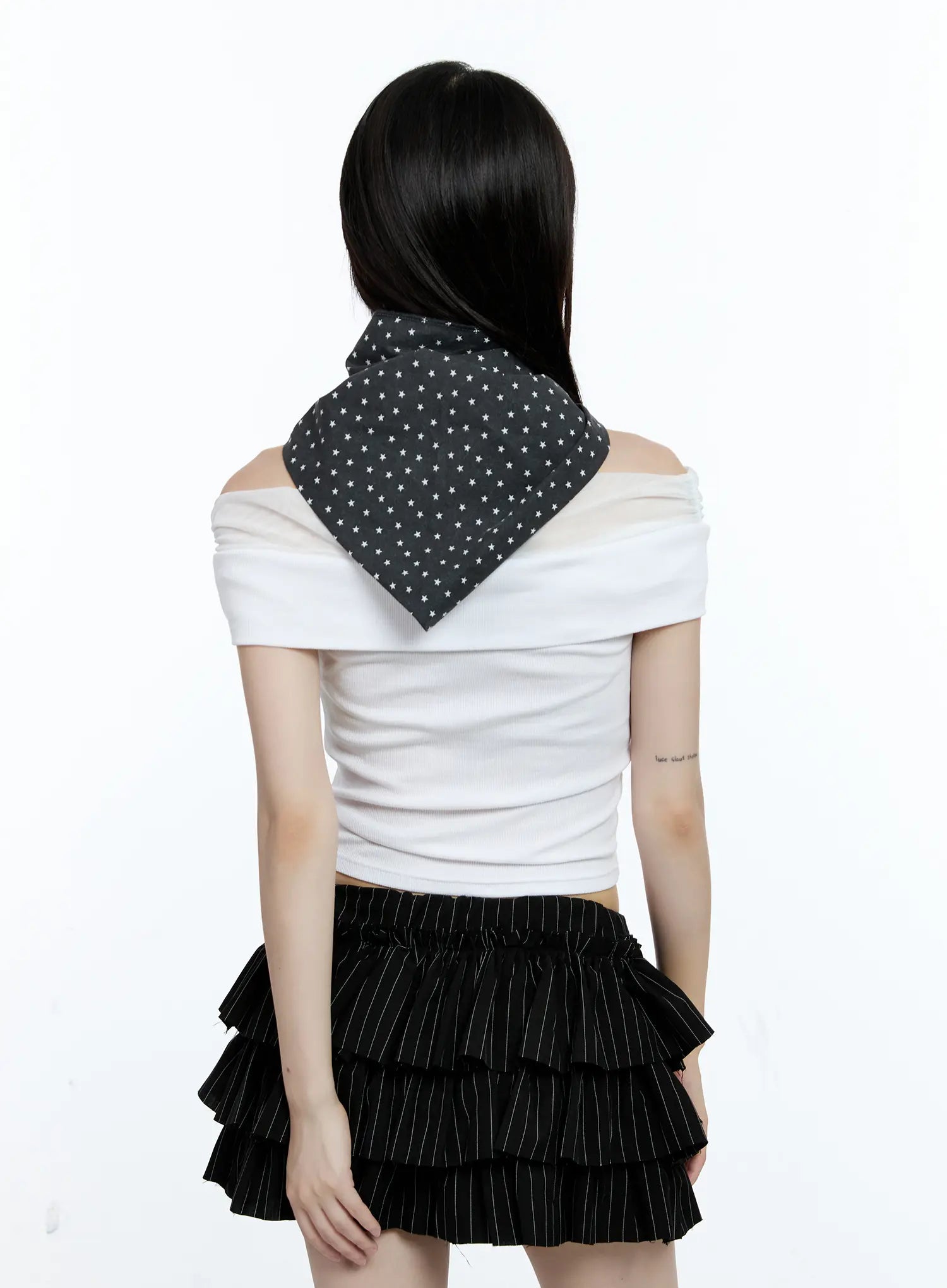 Star Print Head Scarf CG507