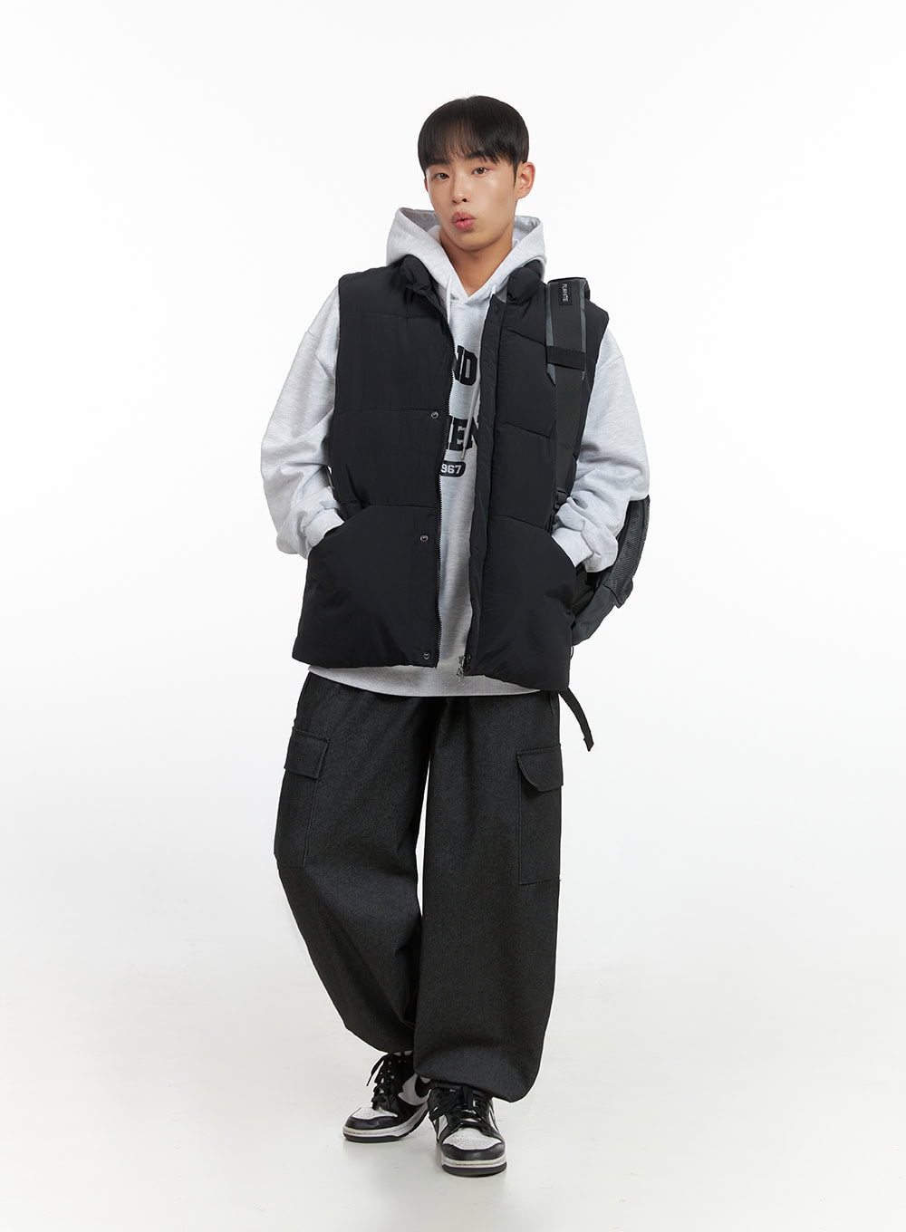 Men's Loose Fit Graphic Hoodie IO420