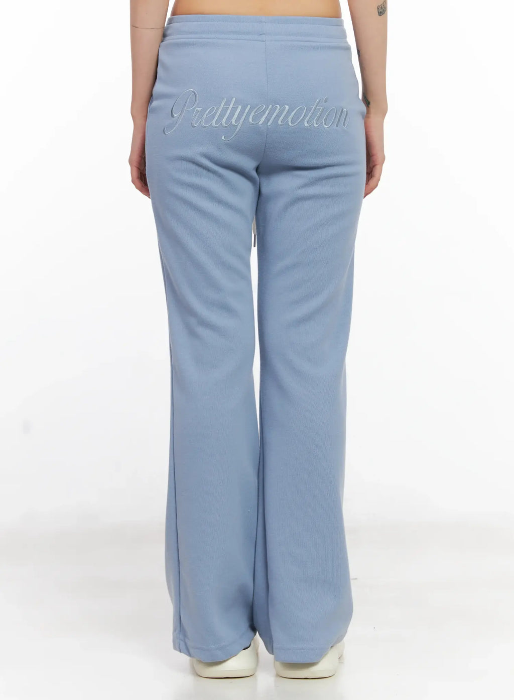 Embroidered Flare Track Pants CL525