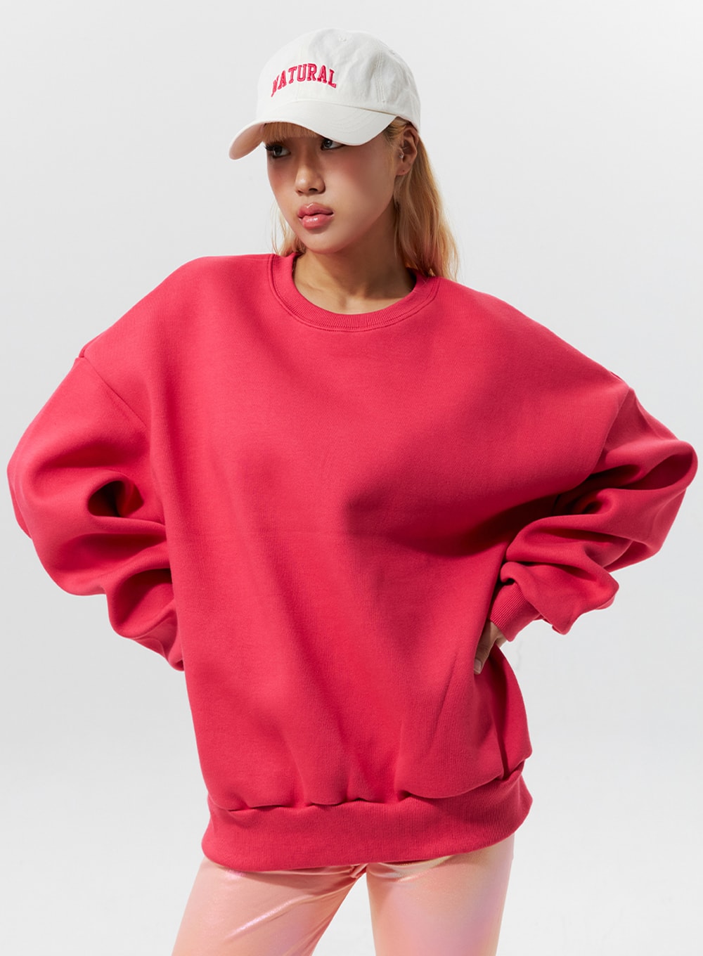 Comfy Cotton Round-Neck Sweatshirt IG324