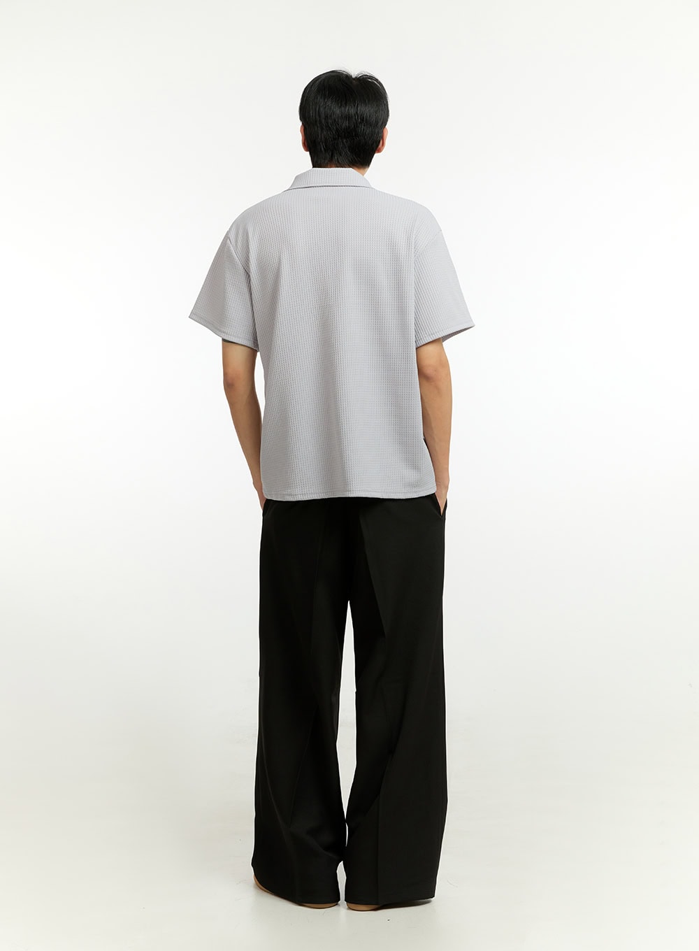 Men's Textured Polo T-Shirt IL412