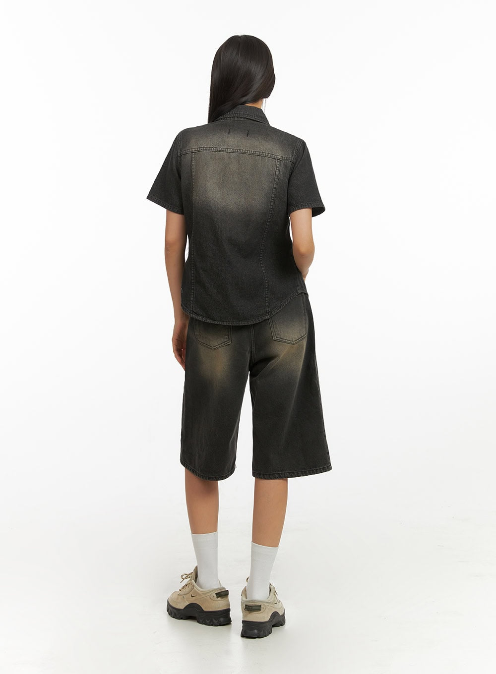 Color Washed Jorts IY422