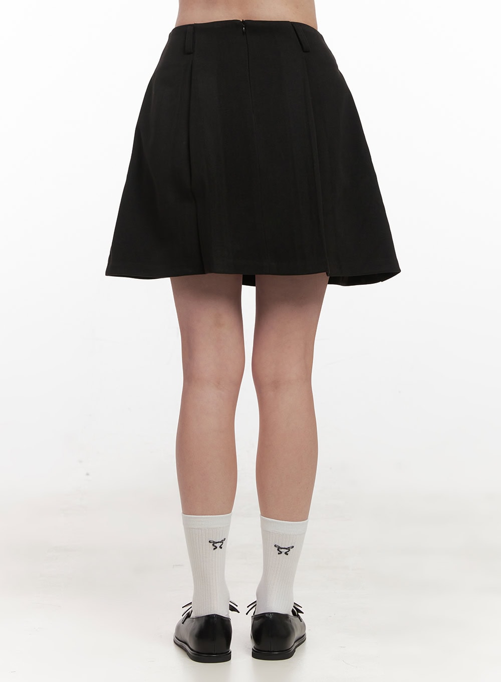 Pintuck A-Line Mini Skirt IF505