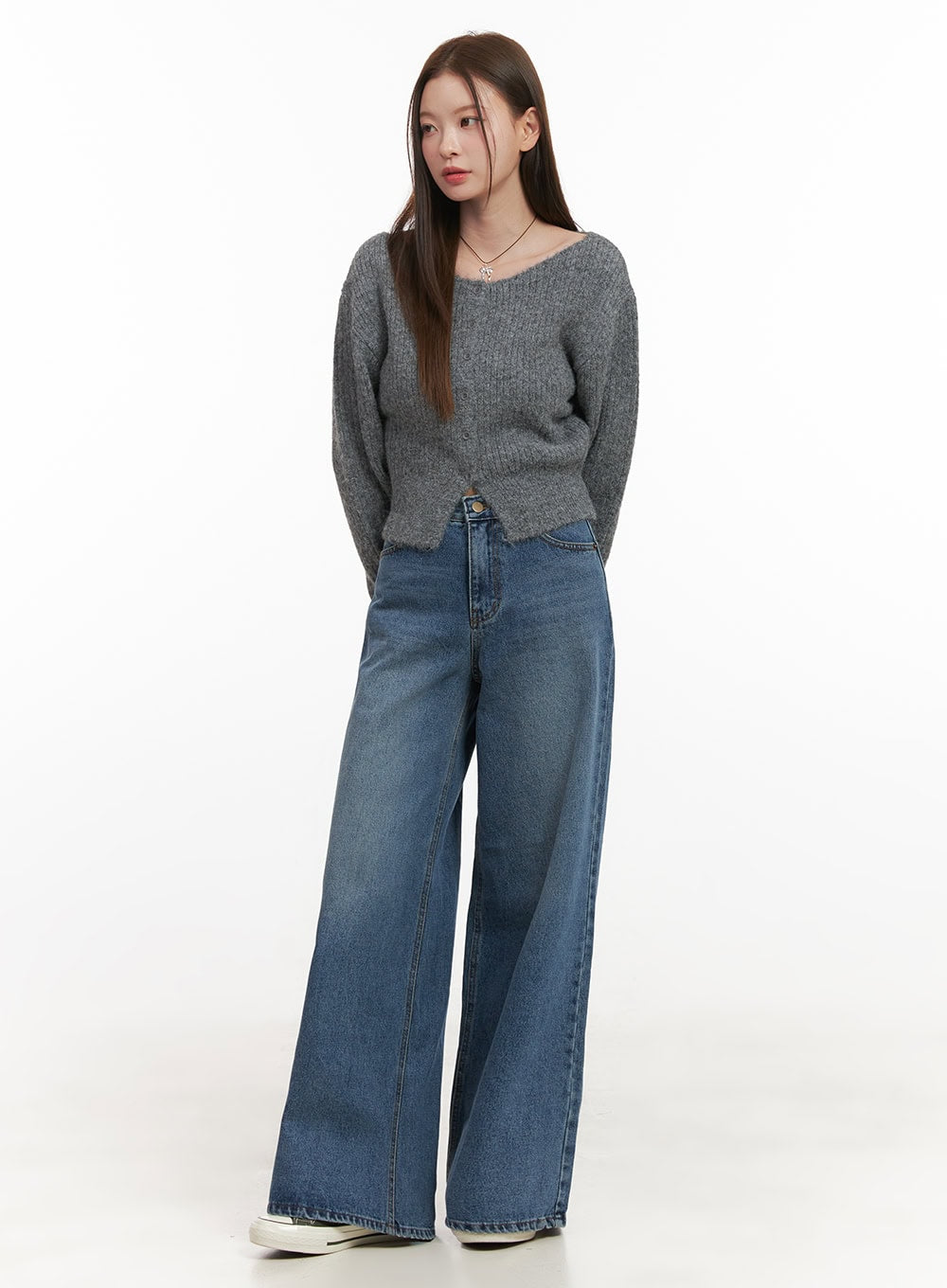 Alisa Wide Leg Denim Chic Jeans OD417