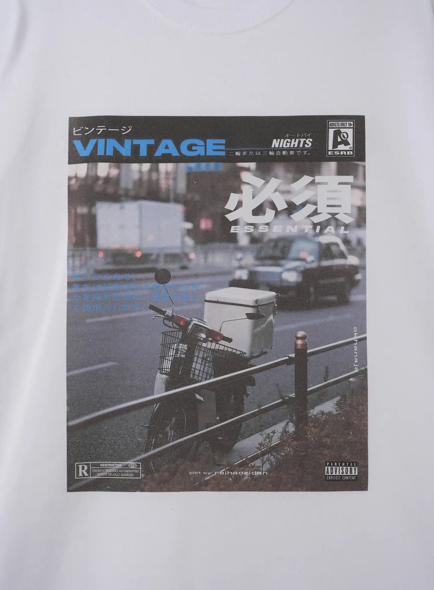 Vintage Scenic Street Graphic T-Shirt IL516