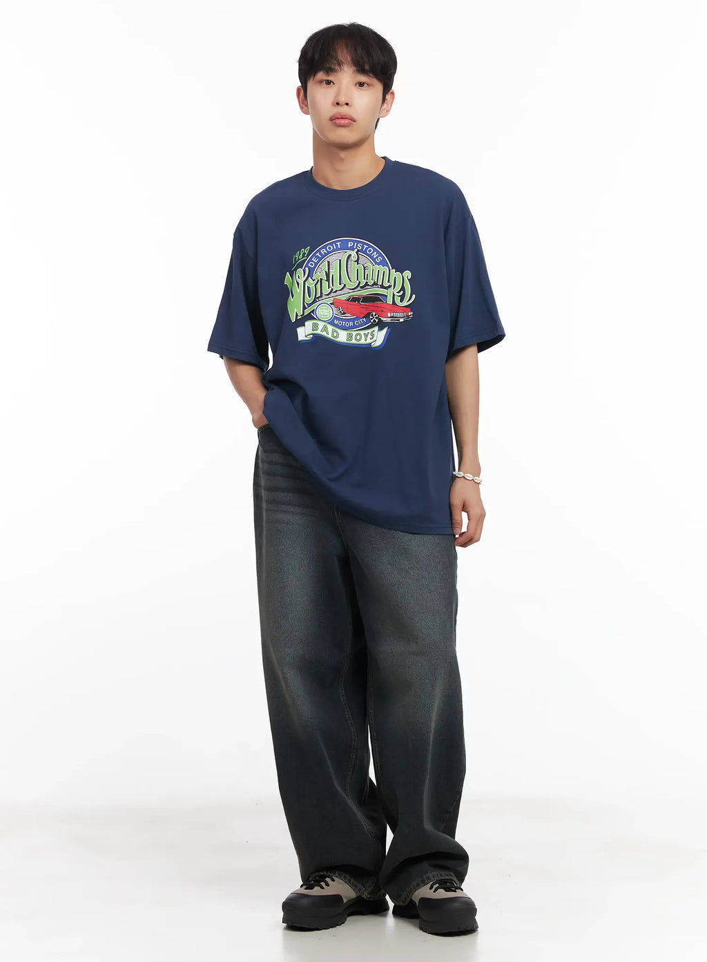 Men's Oversized Graphic Tee IU519