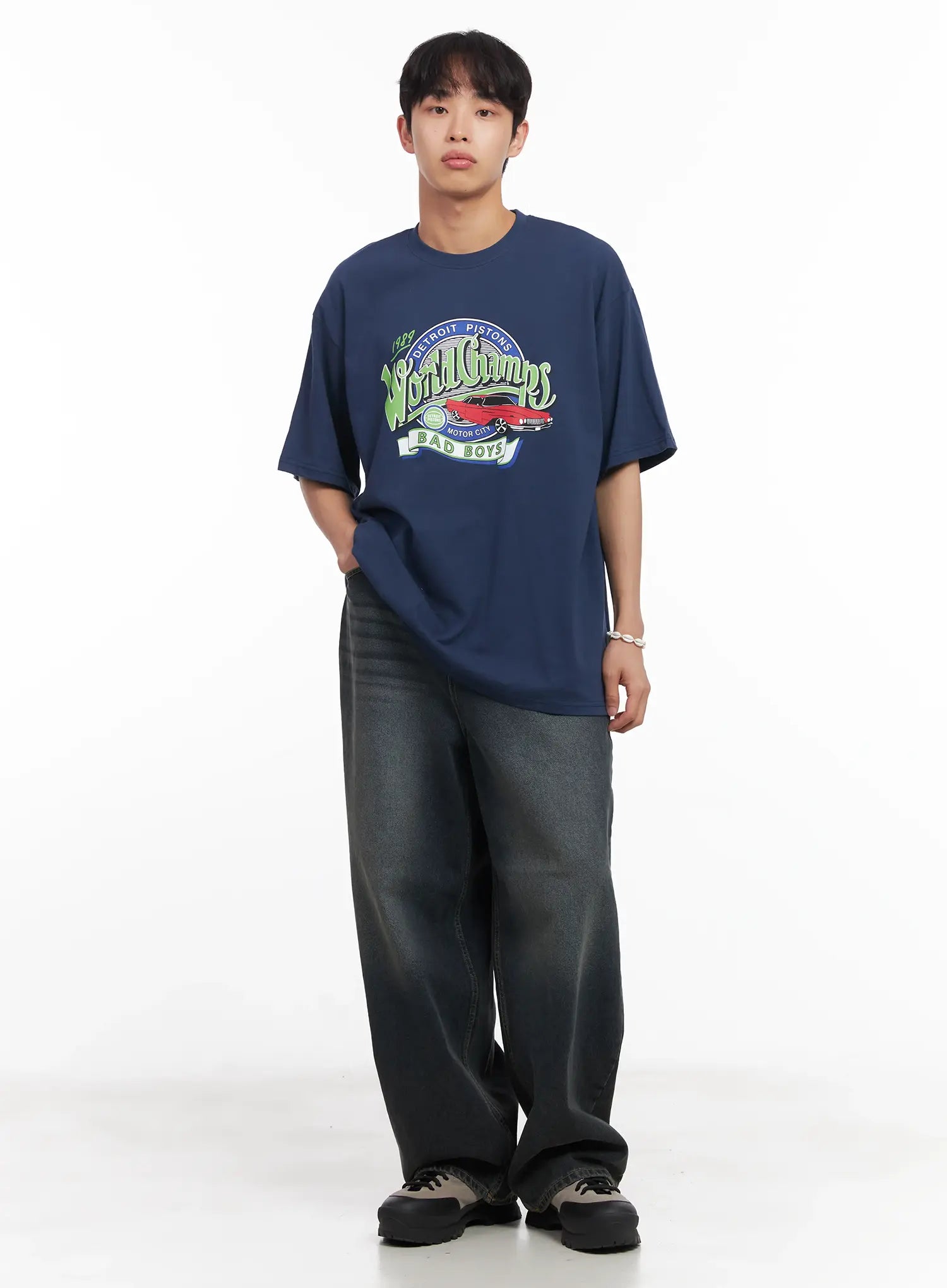 Men's Oversized Graphic Tee IU519